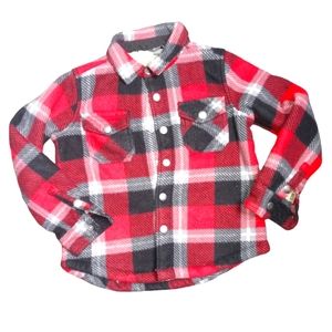 Eddie Bauer toddler boys fleece lined plaid jackets size 4/5